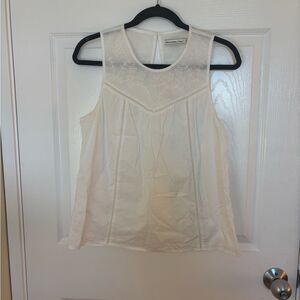 Abercrombie & Fitch White Sleeveless Top